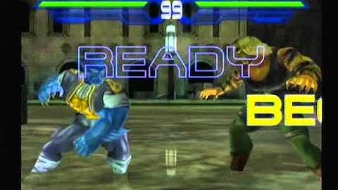 X-men Next Dimension  - Walkthrough - Fight 10 -  Beast vs. Sabretooth