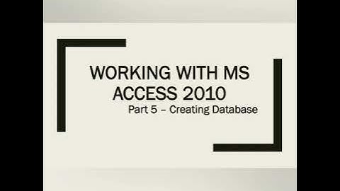 8th - Computer - 14.05.2020 - Working with MS Access 2010 ( Part - 5)