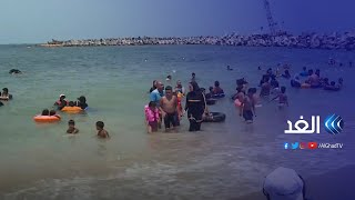 مصر | الموجة الحارة تدفع المواطنين للفرار إلى الشواطئ العامة