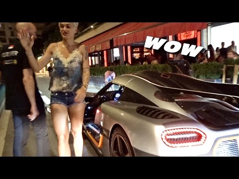 Girl Driving Koenigsegg One:1 in Monaco !