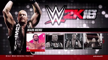 WWE 2K16 Full Roster!!!, Arenas, Main Menu