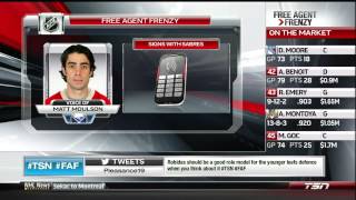 Buffalo Sabres sign Matt Moulson to a 5 year contract