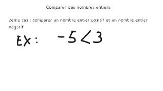 Comparer des nombres entiers