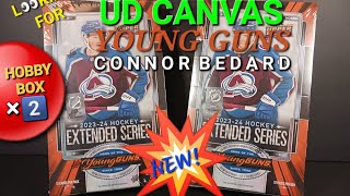 🆕️ 2023-24 UPPER DECK EXTENDED SERIES 💫 x2 HOBBY BOXES w/ ADAM FANTILLI & LOGAN COOLEY YOUNG GUNS RC