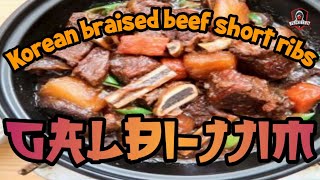 Galbi-Jjim Korean Braised Beef Short Ribs 갈비찜