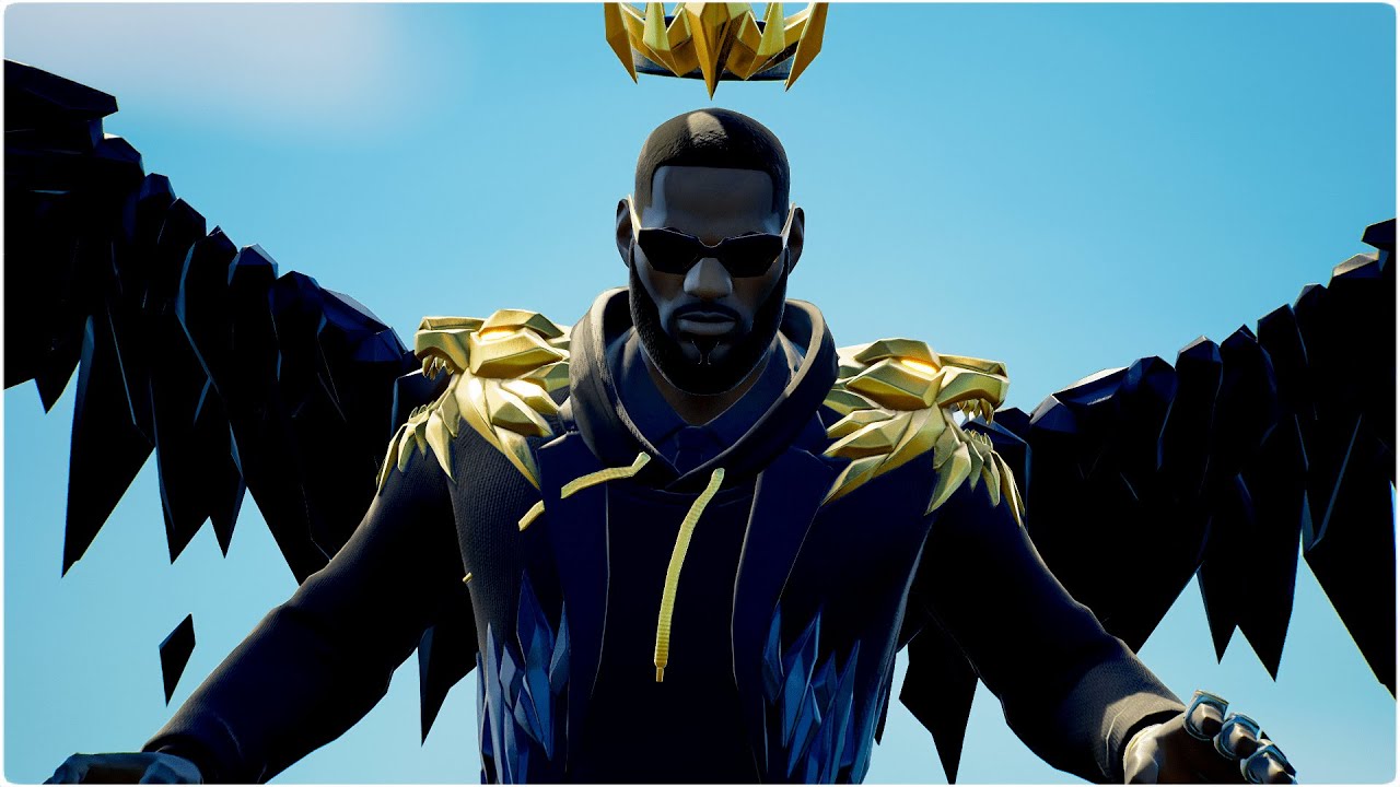 Fortnite "LEBRON JAMES" SKIN GAMEPLAY ! (Gold / Reactive Style)