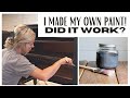 Homemade Paint Recipe ~ Milk Paint Tutorial ~ Painted Furniture makeover ~ Paint from Scratch Idea