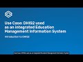 1.3.3 Use Case: DHIS2 used as an integrated Education Management Information System