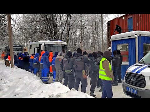 Рейд по миграции оперативная съёмка POLICE SPECIAL FORCES
