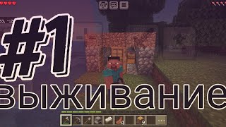 ВИЖИВАНИЕ Minecraft 1 ЧАСТЬ !#майнкрафтвыживание