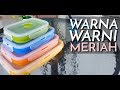 Unboxing Lock And Lock Foldable Silicone Food Container, Warna-Warni Meriah