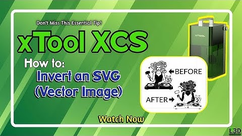 How to Invert an SVG Vector File in XCS | 1-Minute XCS Tutorial