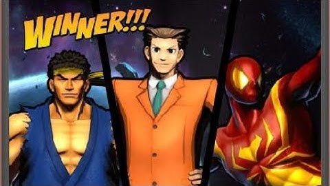 ULTIMATE MARVEL VS. CAPCOM 3 Ryu Phoenix Wright Spiderman Arcade Mode