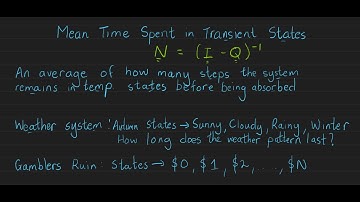 Mean Time Spent in Transient States in Markov Chain (I - Q)^-1