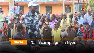Raila campaigns in Nyeri
