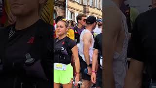COUPLE GOAL Ils sont beaux 🫶Le petit bisou d'avant départ! #podcast #couplegoal  #trail