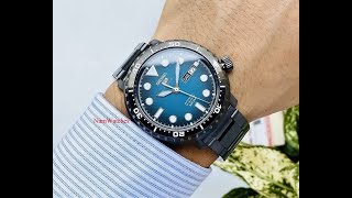 Seiko 5 Sports Blue Pvd Black Steel - Srpc65K1
