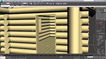 My way of doing things - 3DSmax Creating an Wooden Cabin (time lapse) part 4