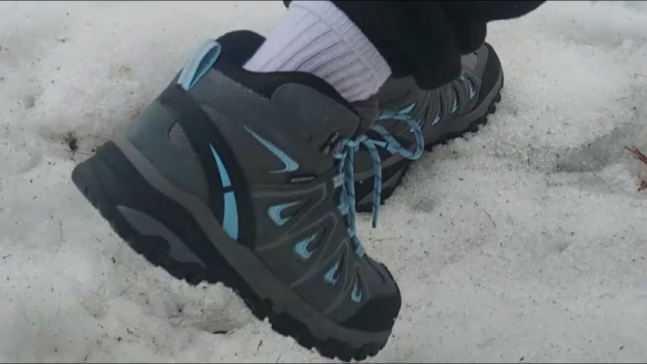 NORTIV 8 Women's Waterproof Hiking Boots Outdoor Trekking Camping Trail Hiking Boots