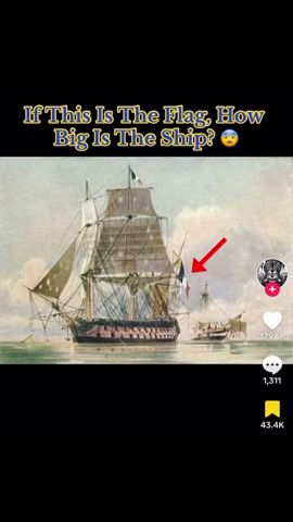 If This Is The Flag, How Big Is The Ship? 😨 #interesting