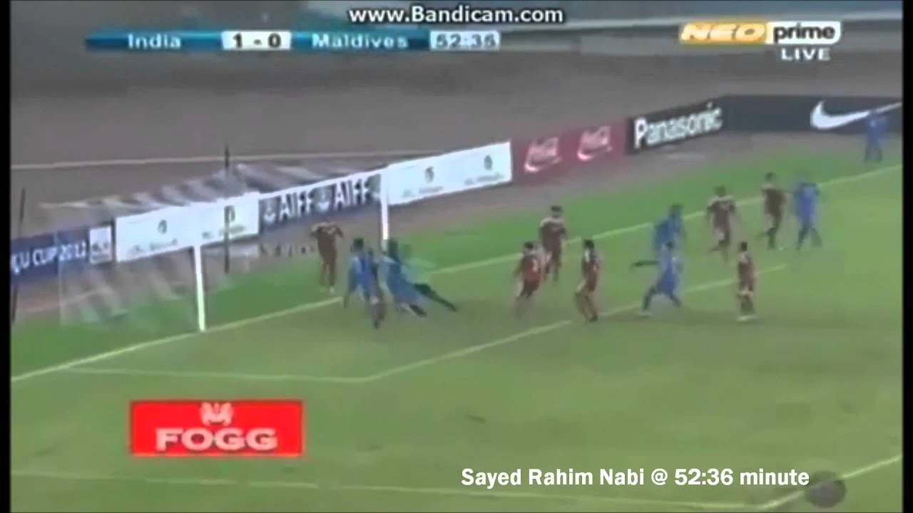 Nehru Cup 2012 ● India 3-0 Maldives ● Goals