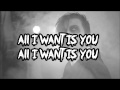 all i want is nothing - frnkiero andthe cellabration (lyric video)