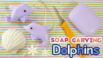 SOAP CARVING | Dolphins | Easy |Tutorial | ASMR | DIY | Satisfying |
