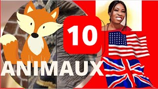 ANGLAIS : 10 ANIMAUX ?QUE TU POURRAIS VOIR ACTUELLEMENT | AUTUMN ANIMALS  IN FRENCH