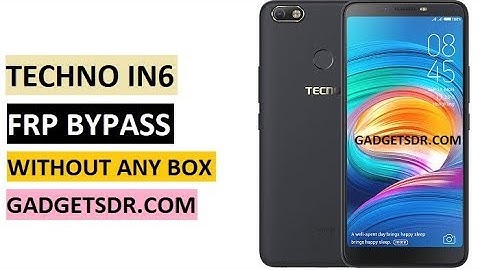 Techno In6 FRP Unlock (Oreo) Android-8.1.1 (Google Account Unlock)