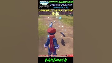 SHINY BARBOACH! - Hisuian Pokedex #97 - Pokemon Legends: Arceus - #shorts