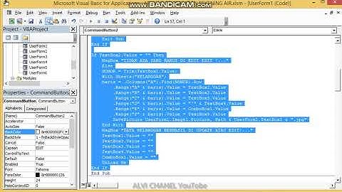 27 Coding Update Data Pemakaian di Userform6 Edit VBA Excel Aplikasi Pembayaran Rekening Air