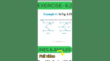 Example-4 : In Fig.6.19, if PQ parallel to RS, angle MXQ=135° and angle MYR=40°, find angle .#maths