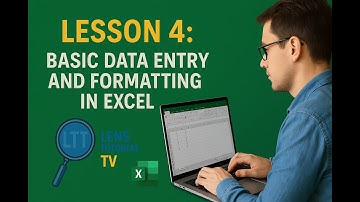 Lesson 4: Basic Data Entry and Formatting in Excel | Excel for Beginners