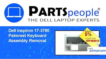 Dell Inspiron 17-3780 (P35E004) Palmrest Keyboard Assembly How-To Video Tutorial