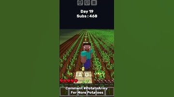 Day 19 Of Planting 50 Potatoes For Each Subscriber I Have For Technoblade #potatoarmy