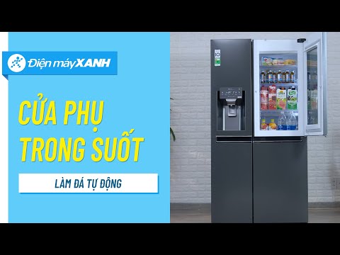 Tủ lạnh LG InstaView 601 lít: cửa phụ trong suốt, làm đá tự động (GR-X247MC) • Điện máy XANH