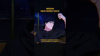 MEGUMI HELD HIMSELF BACK #anime #jujustukaisen #megumi