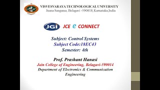 JCE ECE CONTROL SYSTEM (18EC43)