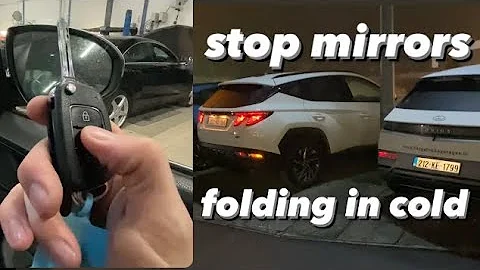 How to stop door mirrors folding in on Hyundai or Kia #doormirror #folding #hyundai #kia