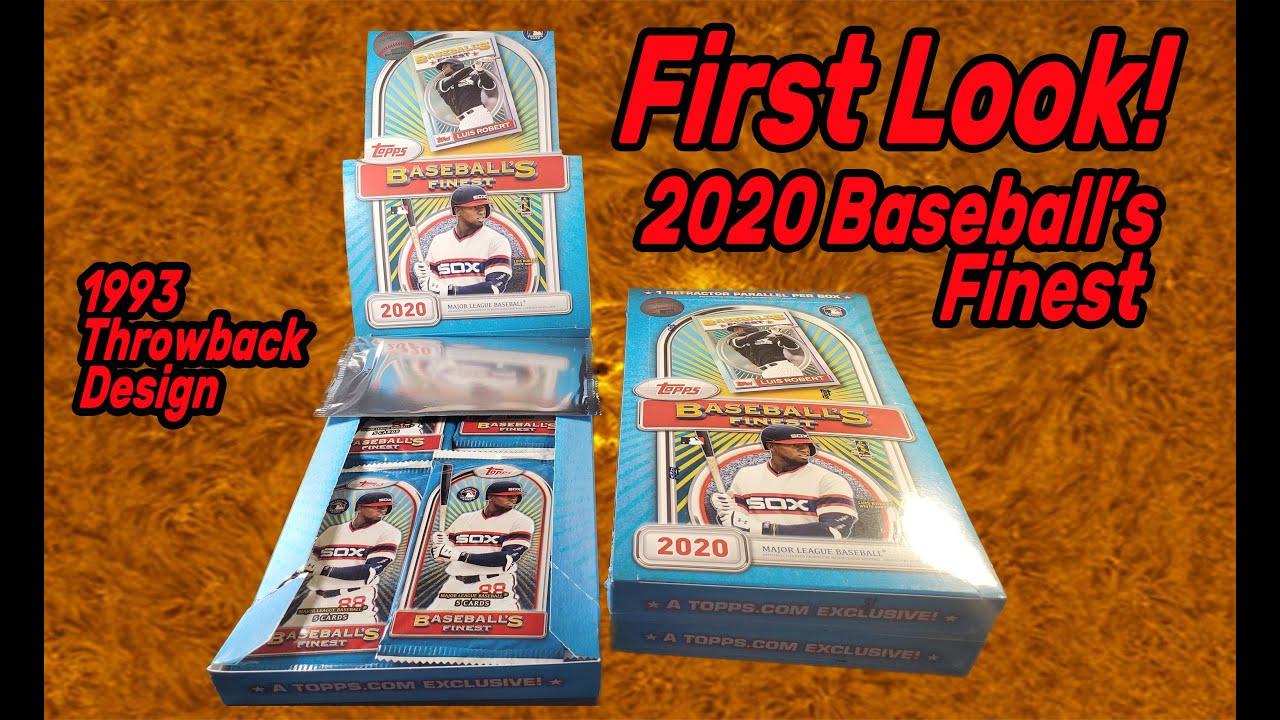 First Look 2020 Topps Baseball's Finest Online Exclusive '93 Throwback Design - I added a school pic