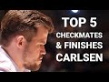 Top 5 Magnus Carlsen Checkmates & Finishes