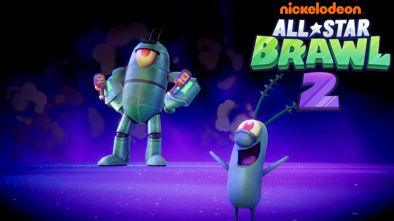 Nickelodeon All-Star Brawl 2 (PC) // Full Game 100% Walkthrough (Arcade - Mecha Plankton)