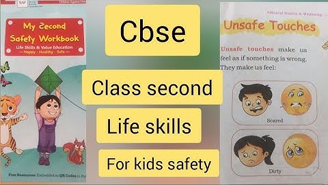 unsafe touches | life skills for second class cbse board | my second safety workbook | kids safety