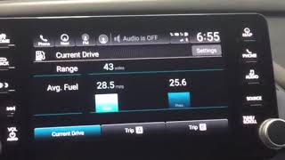 2018 Honda Accord gas mileage