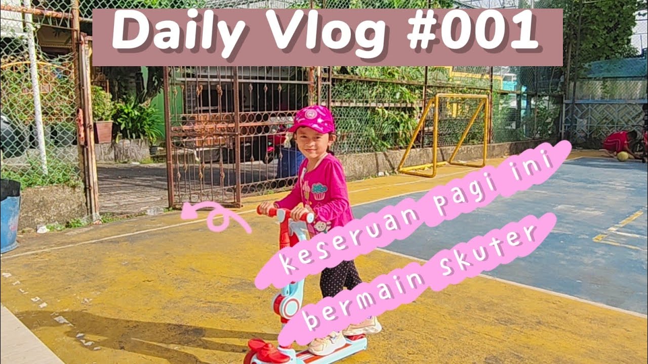 Keseruan Divya Bermain Skuter | Vlog