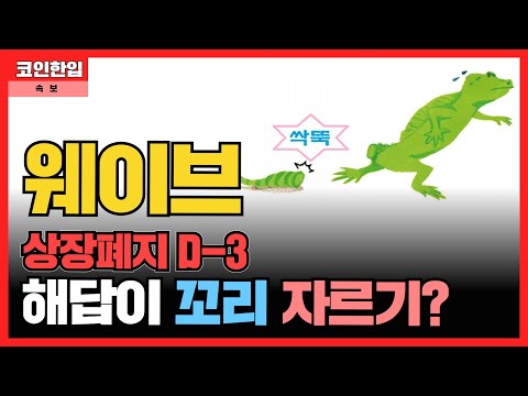 웨이브상장폐지 웨이브의 USDN 양도 해답이 꼬리 자르기 너무 무책임한 행동 아닌가요 웨이브코인 전망 답이 나왔습니다 