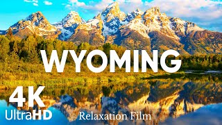 WYOMING in 4K ULTRA HD   Amazing Beautiful Landscape | Aerial Drone | Scenic Relaxation Film
