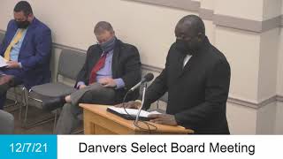 Select Board Meeting - 12/7/21