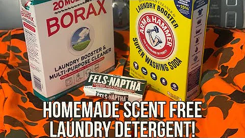 🌿 Receita Caseira de Detergente Sem Perfume para suas Roupas de Caça!