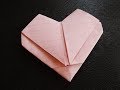 Easy Fold Heart Note (No Intro) How to Make Heart Out of Regular Size Paper